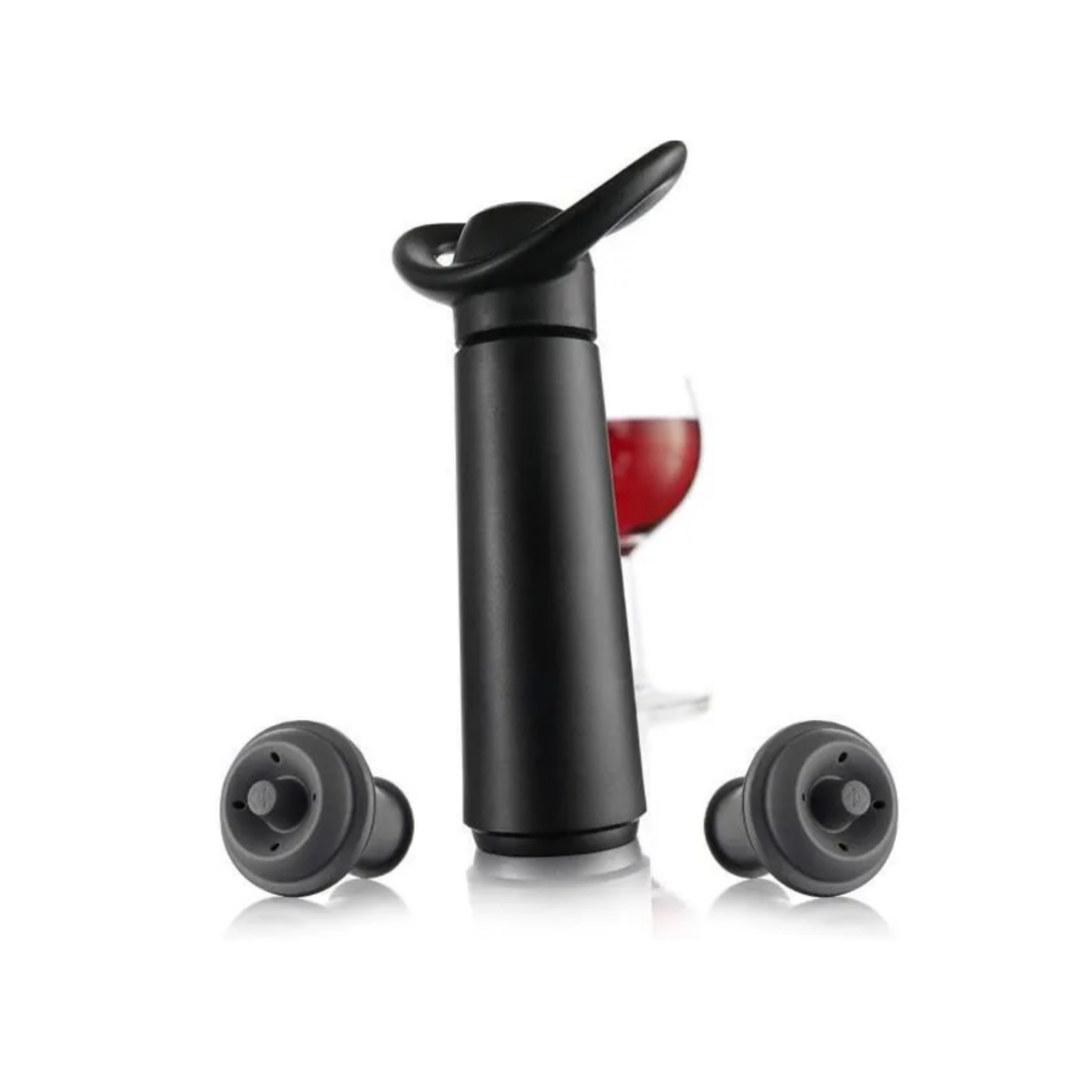 3 accessoires à vin : pompe à vin LE CREUSET,thermomètre…