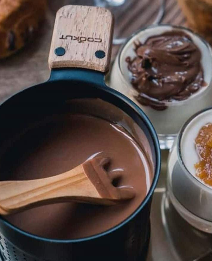 Set fondue chocolat noir