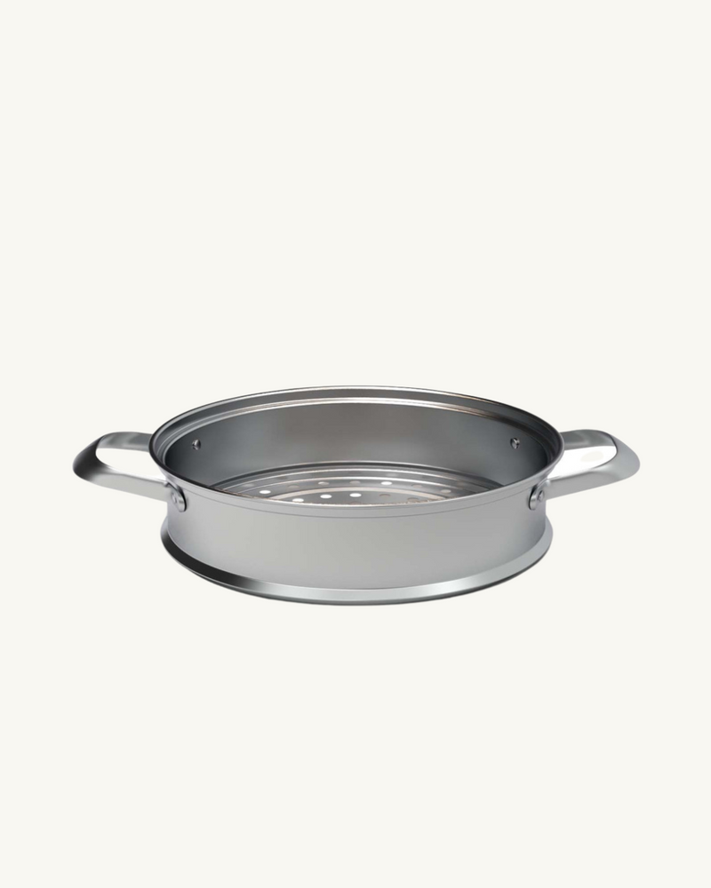 Panier vapeur ovale en inox pour cocotte 33 cm Cookut, cuisson douce et saine.