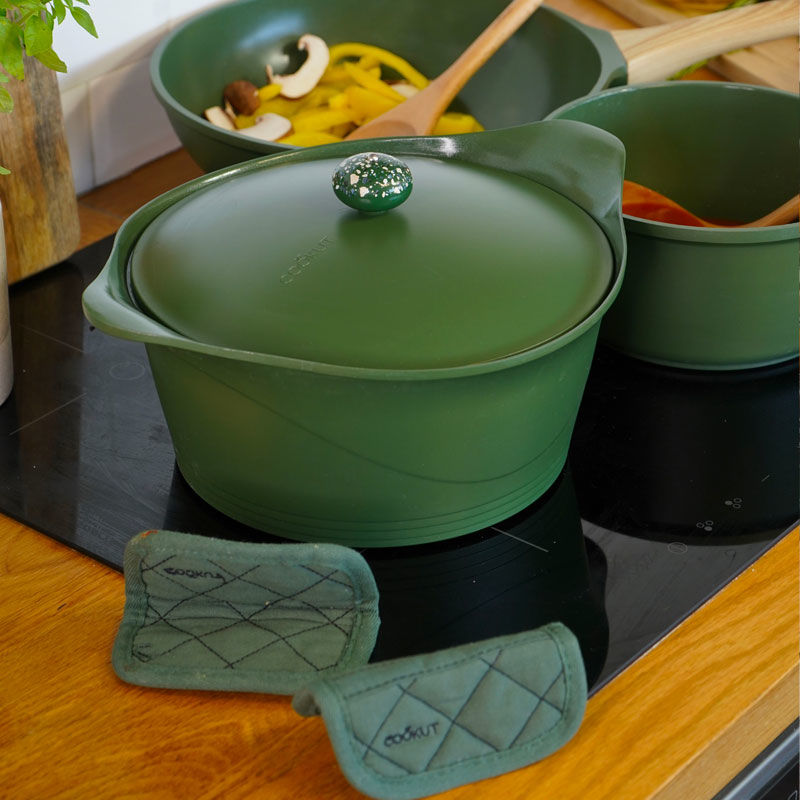 Cocotte 24 cm vert COOKUT - Ambiance & Styles